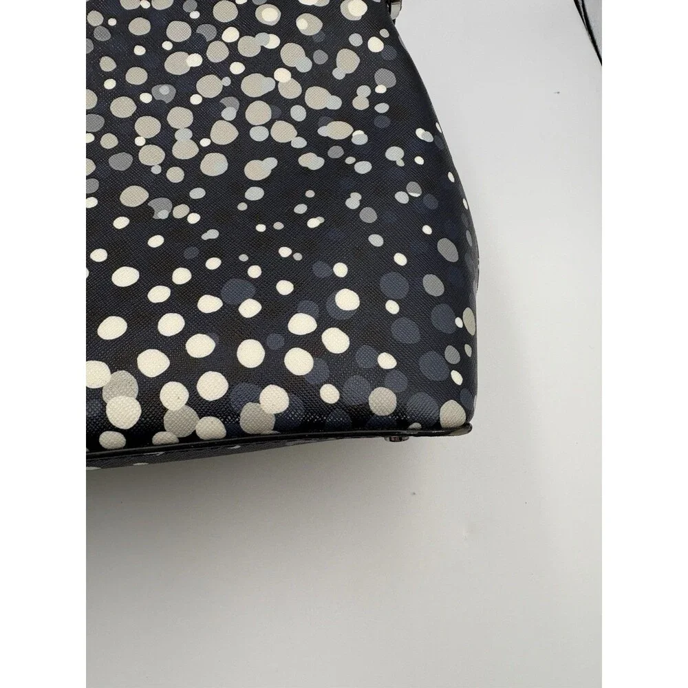 KATE SPADE MAISE SAIREE DOT DOMED LEATHER SATCHEL PURSE BAG